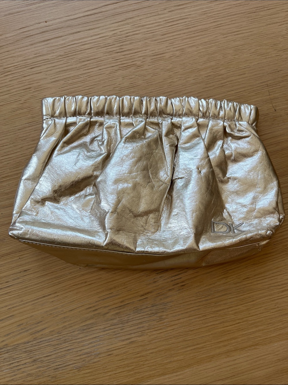 DKNY Metallic Cosmetic Bag